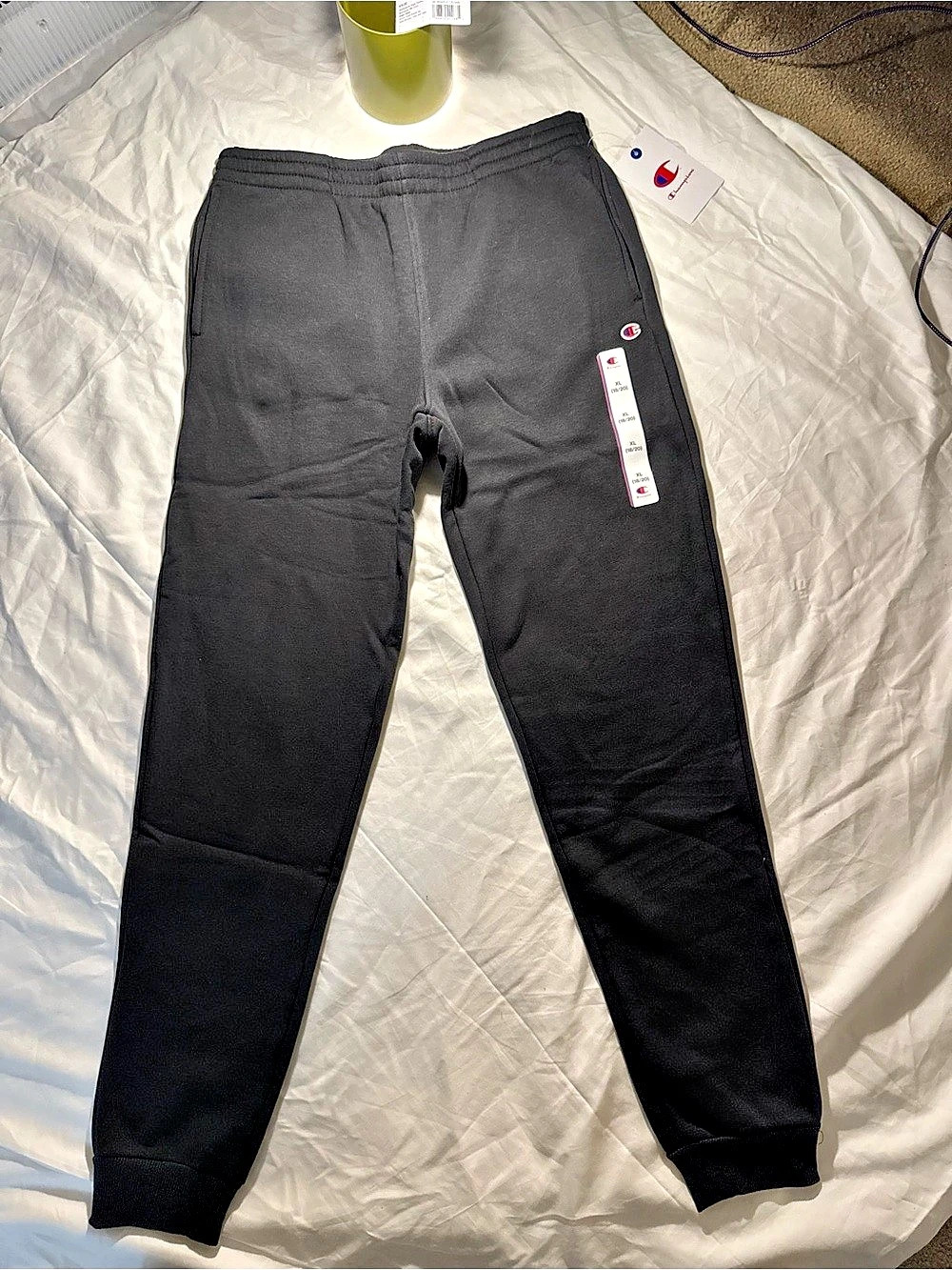 Champion Signature Fleece Jogger Black Jogger Pants Size XL Boys